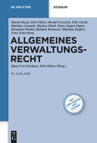 Allgemeines Verwaltungsrecht (German Edition) by Hans-Uwe Erichsen, Dirk Ehlers, Martin Burgi, Dirk Ehlers, et al., 9783899496222