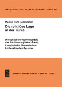 Die schiitische Gemeinschaft des Südlibanon (Gabal 'Amil) innerhalb des libanesischen konfessionellen Systems (German Edition) by Monika Pohl-Schöberlein, 9783922968566