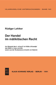 Der Handel im malikitischen Recht (German Edition) by Rüdiger Lohlker, 9783922968771