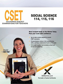 CSET Social Science (114, 115, 116) by Sharon A. Wynne, 9781642390537