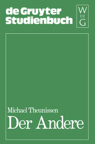 Der Andere (Studien zur Sozialontologie der Gegenwart) (German Edition) by Michael Theunissen, 9783110086577