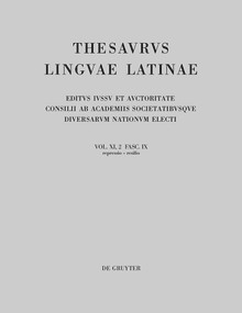 repressio - resilio (Latin Edition) by Internationale Thesauruskommission, 9783110728484