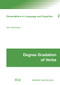 Degree Gradation of Verbs by Jens Fleischhauer-Helfer, 9783957580252