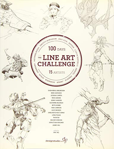 The Line Art Challenge (100 sketches for 100 days) by Various Artists, Eric Ng, 9781624650352