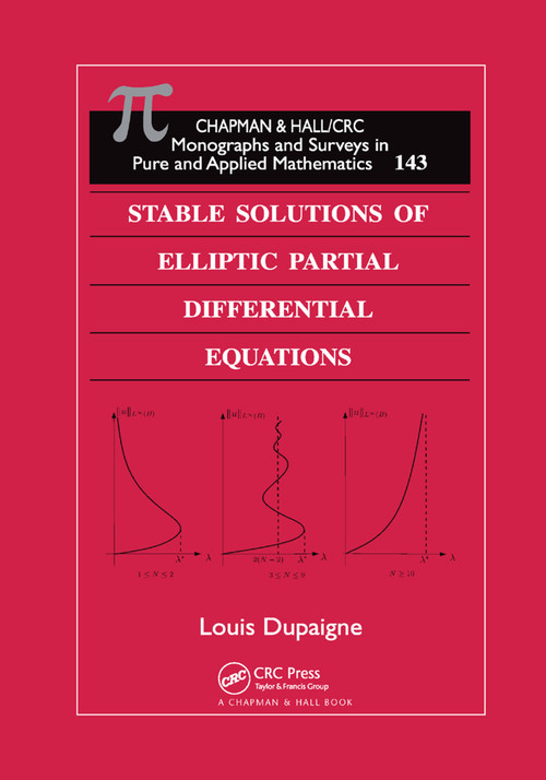 Stable Solutions of Elliptic Partial Differential Equations by Louis Dupaigne, 9780367382971