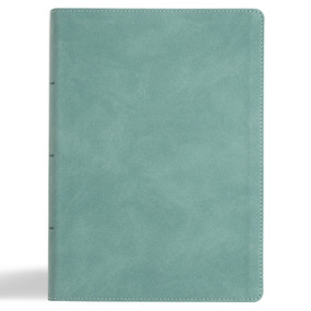 NASB Notetaking Bible, Large Print Edition, Earthen Teal SuedeSoft LeatherTouch by Holman Bible Publishers, 9798384504955