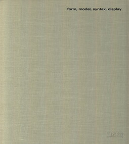 Form, Model, Syntax, Display (Terence Gower Sculpture Works) by Terence Gower, 9781911164487