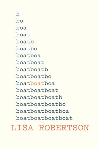 Boat - 9781552454404 by Lisa Robertson, 9781552454404
