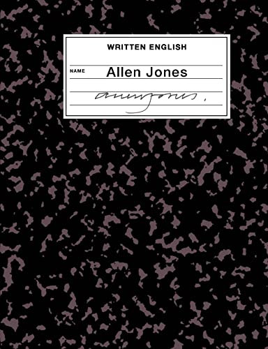 Written English (An artist's book by Allen Jones) by Allen Jones, 9781912165414