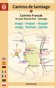 Camino de Santiago Maps (Camino Francés) (St. Jean Pied de Port - Santiago de Compostela) (Bilingual Edition) by John Brierley, 9781912216345