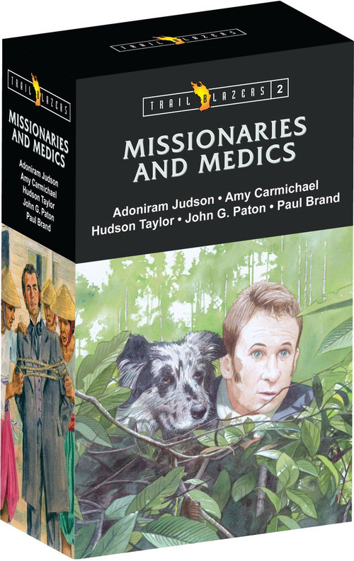 Trail Blazer Missionaries & Medics Box Set 2 (Adoniram Judson, Amy Carmichael, Hudson Taylor, John G. Paton, and Paul Brand) by Irene Howat, Kay Walsh, Catherine MacKenzie, Kay Walsh, Lucille Travis, 9781781916353