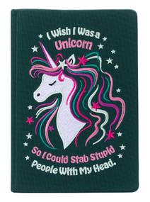 I Wish I Was A Unicorn Embroidered Journal by Insights, 9798886634822