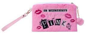 Mean Girls: On Wednesdays We Wear Pink Plush Accessory Pouch by Insights, 9798886635645