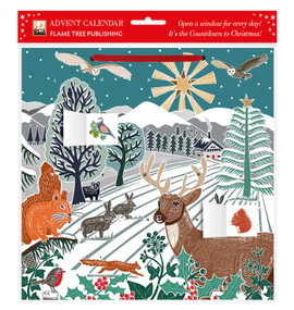 Kate Heiss: Winter Wonderland Advent Calendar (with stickers) by Flame Tree Studio, 9781835621653