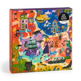 Welcome to Spooky Town 500 Piece Family Puzzle by Mudpuppy, Stephanie Birdsong, 9780735382343