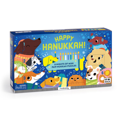 Happy Hanukkah! Countdown Puzzle Set by Mudpuppy, Eloise Narrigan, 9780735382442
