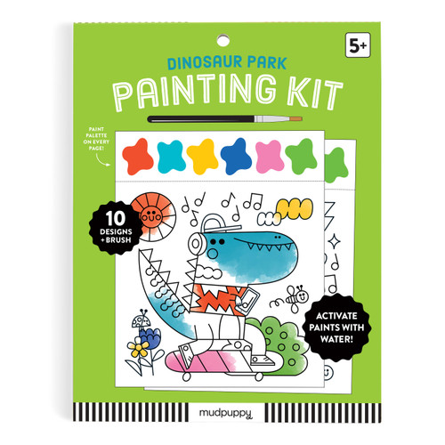 Dinosaur Park Painting Kit by Mudpuppy, Teresa Bellón, 9780735382596