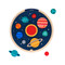 Multi-Language Solar System Wooden Tray Puzzle (Bilingual Edition) by Petit Collage, 9781797231976