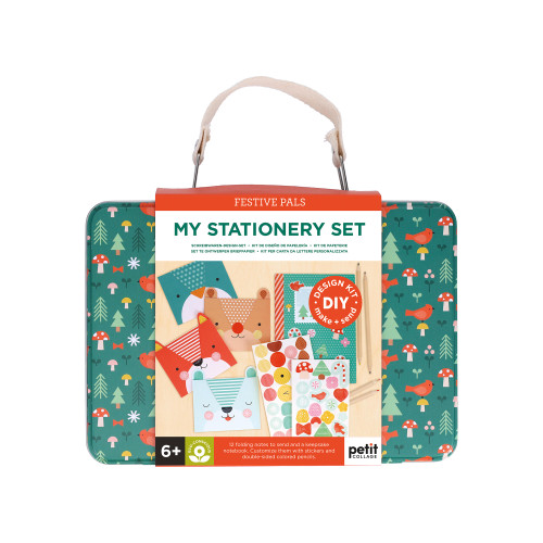 Festive Pals My Stationery Set by Petit Collage, 9781797232065