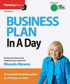 Business Plan in a Day - 9781933895864 by Rhonda Abrams, 9781933895864