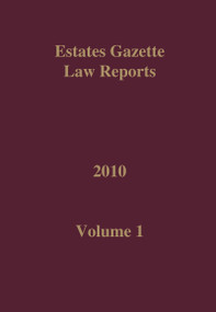 EGLR 2010 Volume 1 by Hazel Marshall, 9780728205802