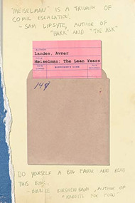 Meiselman (The Lean Years) by Avner Landes, 9781948954143