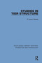 Studies in Tier Structure by R. Armin Mester, 9781138604285