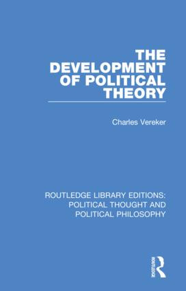 The Development of Political Theory - 9780367369804 by Charles Vereker, 9780367369804