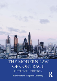 The Modern Law of Contract by Richard Stone, James Devenney, 9781032626734