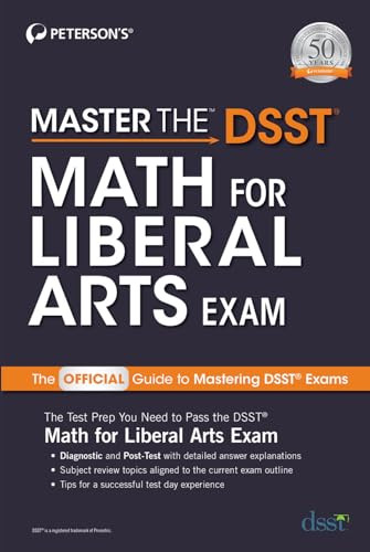 Master the DSST Math for Liberal Arts Exam by Peterson's, 9780768944624