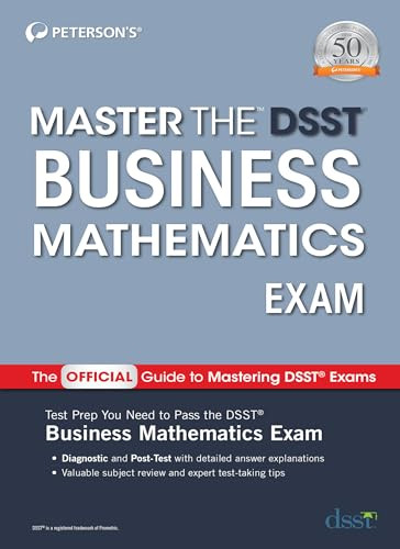 Master the DSST Business Mathematics Exam by Peterson's, 9780768944396