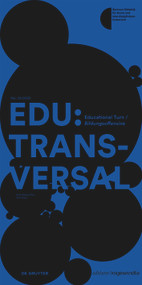 EDU:TRANSVERSAL No. 01/2022 (Educational Turn / Bildungsoffensive) by Ruth Mateus-Berr, 9783110791631