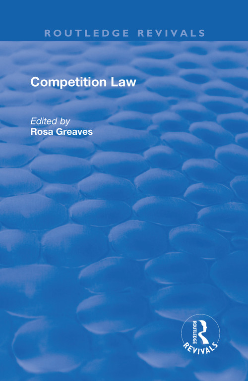Competition Law by Rosa Greaves, 9781138708419