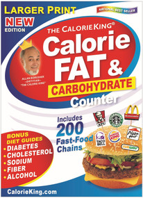 CalorieKing Larger Print Calorie, Fat & Carbohydrate Counter by Allan Borushek, 9781930448872