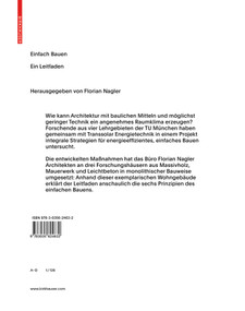 Einfach Bauen (Ein Leitfaden) (German Edition) by Florian Nagler, 9783035624632