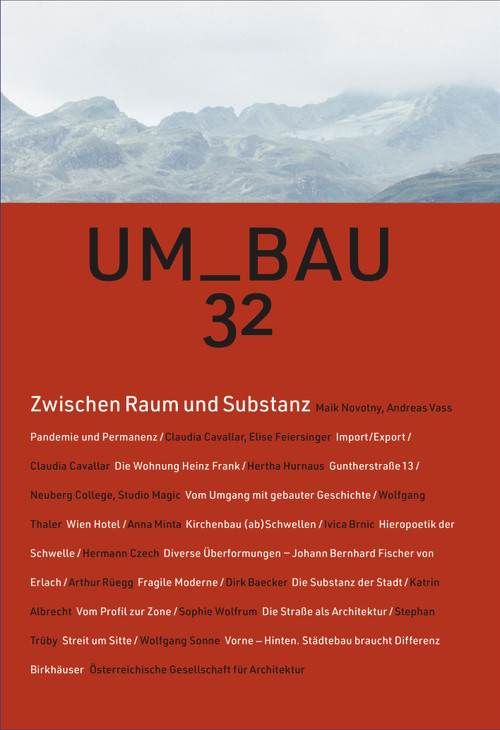 Zwischen Raum und Substanz (German Edition) by Österreichische Gesellschaft für Architektur, 9783035627336