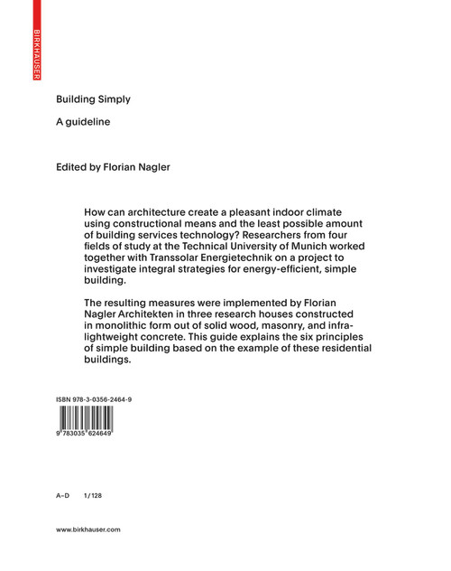 Building Simply (Guidelines) by Florian Nagler, 9783035624649