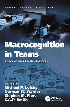 Macrocognition in Teams (Theories and Methodologies) by Michael P. Letsky, Norman W. Warner, Stephen M. Fiore, C.A.P. Smith, 9781138076358