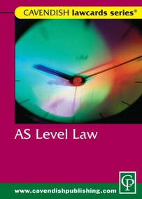 Cavendish: AS Level Lawcard by Routledge-Cavendish, 9781859418840