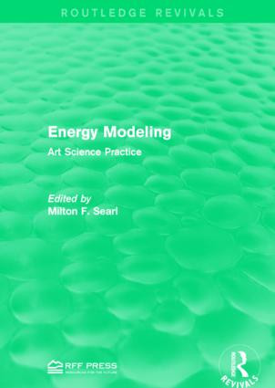 Energy Modeling (Art Science Practice) by Milton F. Searl, 9781138952171