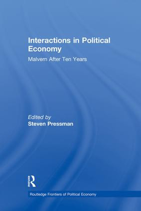 Interactions in Political Economy (Malvern After Ten Years) by Steven Pressman, 9781138866096