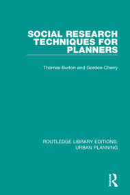 Social Research Techniques for Planners - 9781138487819 by Thomas Burton, Gordon Cherry, 9781138487819