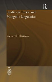 Studies in Turkic and Mongolic Linguistics - 9781138983328 by Gerard Clauson, 9781138983328