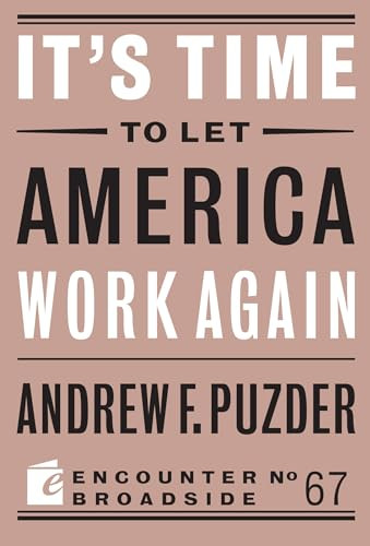 It's Time to Let America Work Again by Andrew F. Puzder, 9781641771627