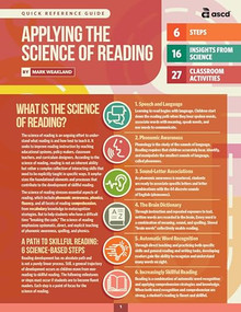 Applying the Science of Reading (Quick Reference Guide) by Mark Weakland, 9781416632924