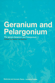 Geranium and Pelargonium (History of Nomenclature, Usage and Cultivation) by Maria Lis-Balchin, 9780367395735