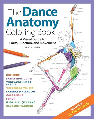 The Dance Anatomy Coloring Book (A Visual Guide to Form, Function, and Movement) by Tricia Zweier, Samantha Stutzman, 9781684620562