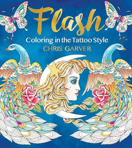 Flash (Coloring in the Tattoo Style) by Chris Garver, 9781942021520