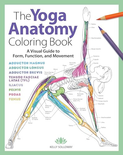 Yoga Anatomy Coloring Book by Kelly Solloway, 9781640210219