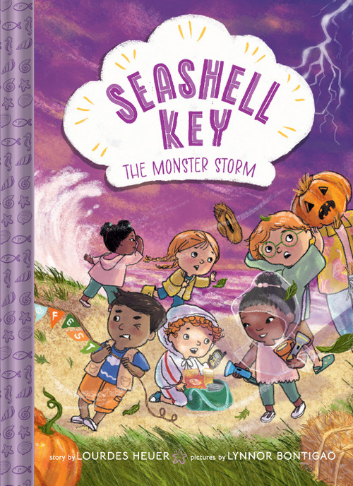 The Monster Storm (Seashell Key #2) (A Chapter Book) by Lourdes Heuer, Lynnor Bontigao, 9781419767432